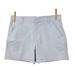 NEW Eddie Bauer Shorts Size 16 Chino Shorts Pockets Womens Very Light Blue